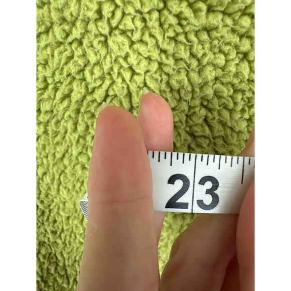 Double Zero Jacket Womens Medium Green Fleece Snap Fuzzy Soft Cozy Warm - Picture 7 of 7